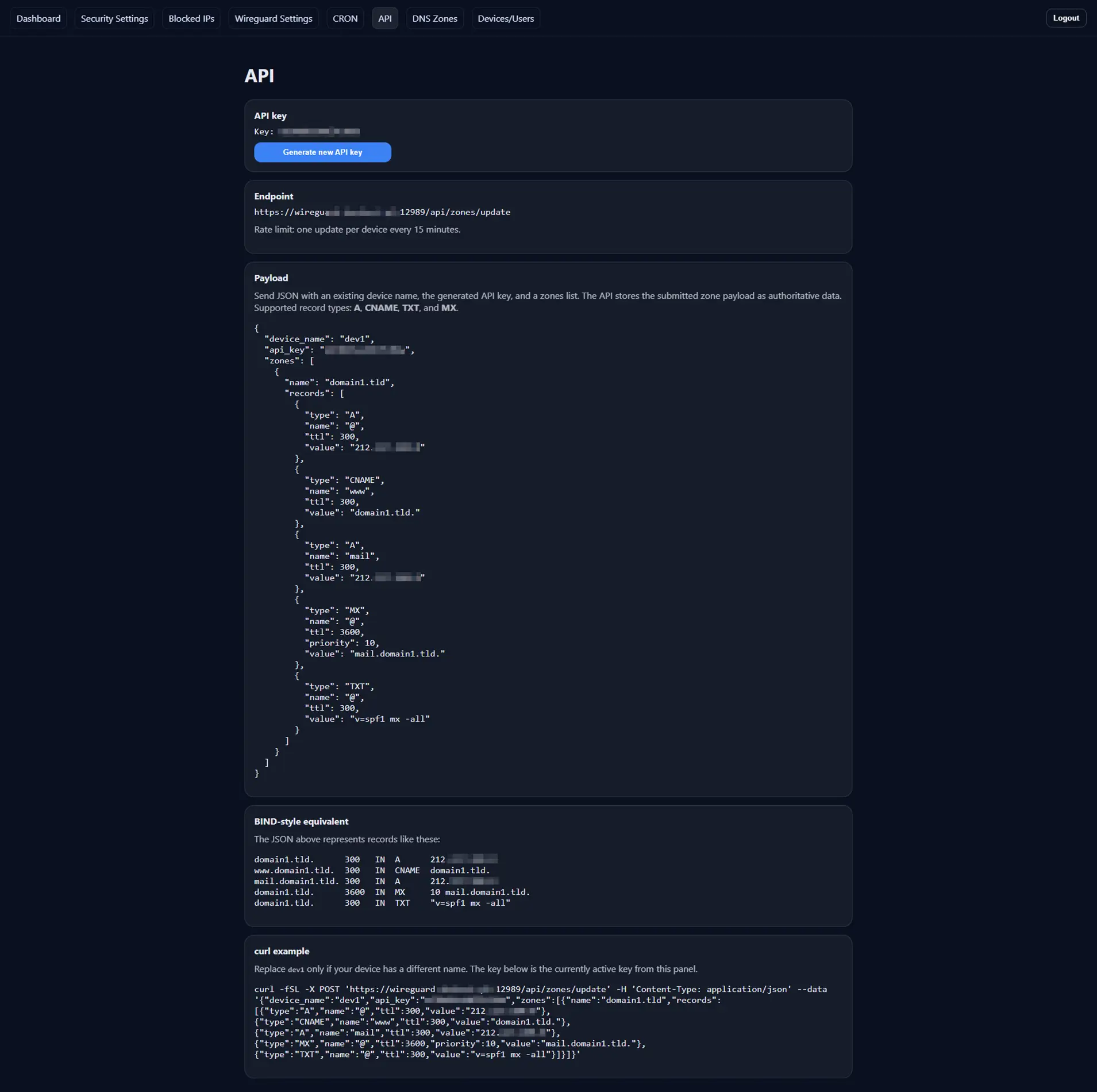 API Configuration Full Photo