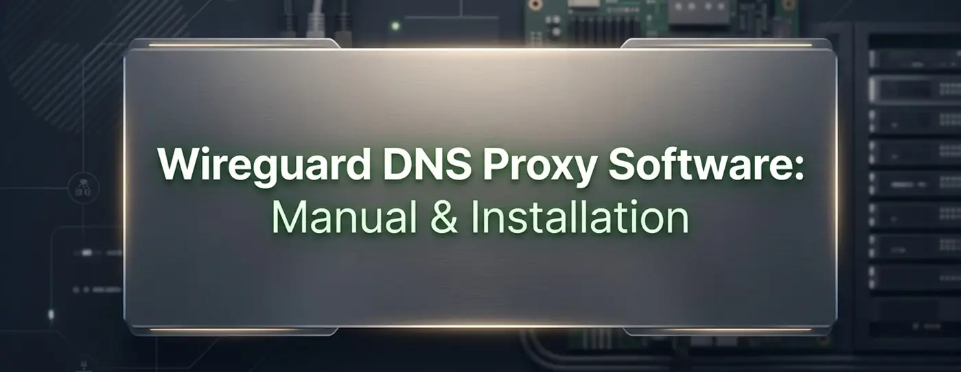 Wireguard DNS Proxy Software Manual & Installation