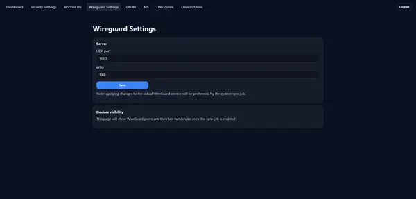 Wireguard Settings Mini Photo